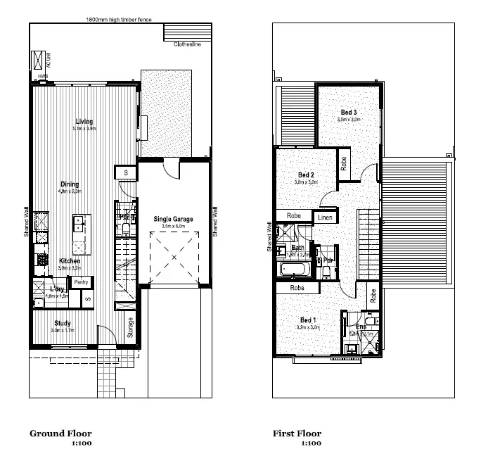 Floorplan of Homely townhouse listing, 9 Power Street, Aintree VIC 3336