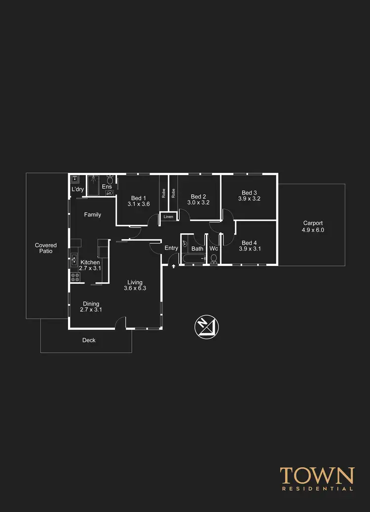 Floorplan of Homely townhouse listing, 33 Catchpole Street, Macquarie ACT 2614