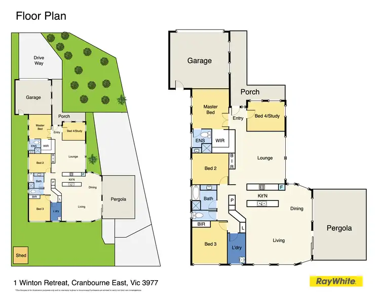 Floorplan of Homely house listing, 1 Winton Retreat, Cranbourne East VIC 3977