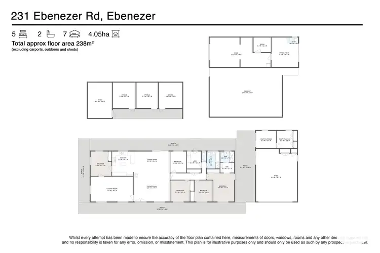 Floorplan of Homely house listing, 231 Ebenezer Road, Ebenezer QLD 4340