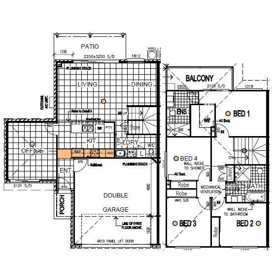 Floorplan of Homely townhouse listing, 1/83 Cribb Avenue, Mitchelton QLD 4053
