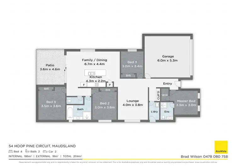 Floorplan of Homely house listing, 54 Hoop Pine Circuit, Maudsland QLD 4210