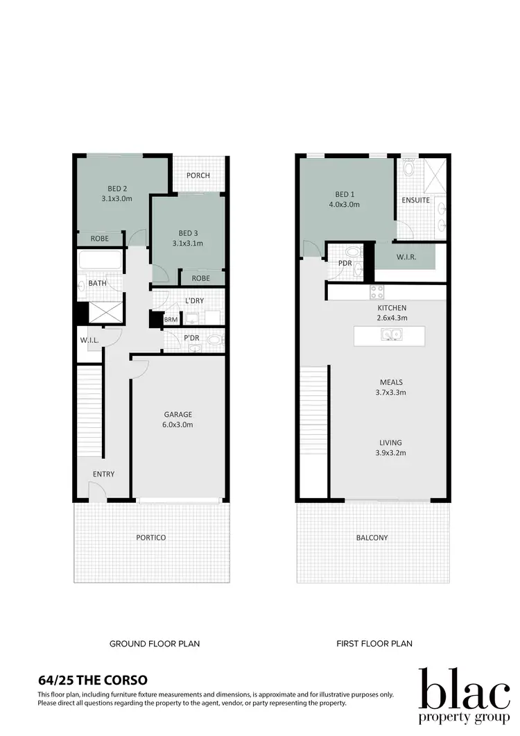 Floorplan of Homely townhouse listing, 64/25 The Corso, North Lakes QLD 4509