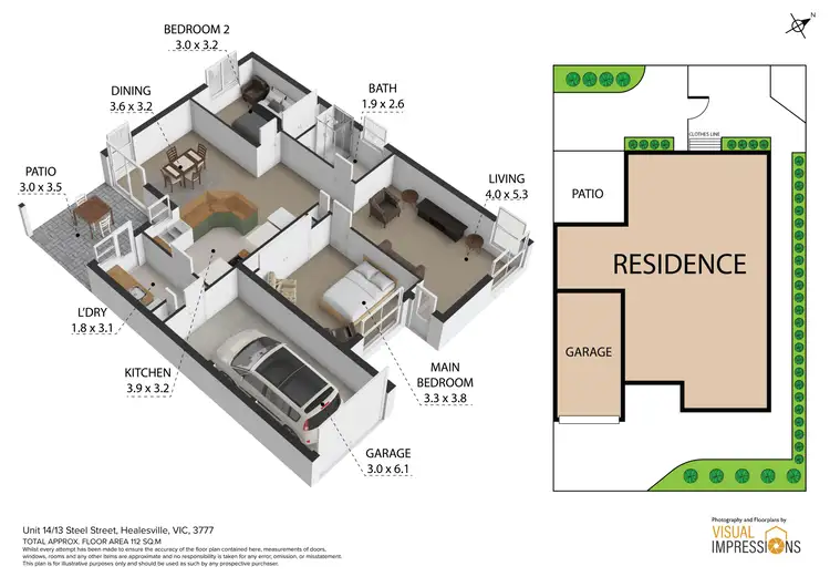 Floorplan of Homely unit listing, 14/13-15 Steel Street, Healesville VIC 3777