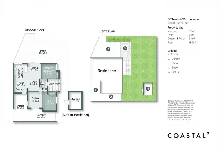 Floorplan of Homely house listing, 2/7 Morinda Way, Labrador QLD 4215