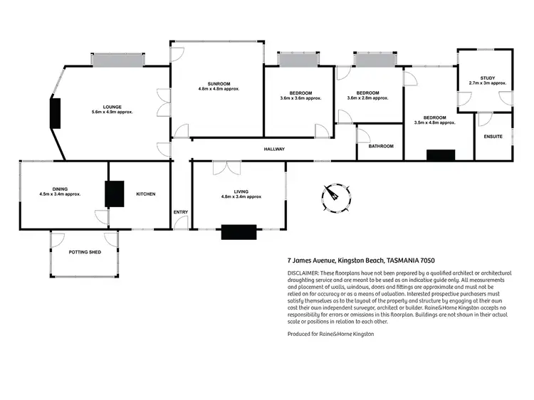 Floorplan of Homely house listing, 7 James Avenue, Kingston Beach TAS 7050