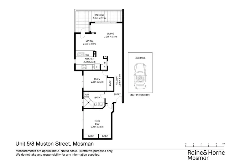 Floorplan of Homely apartment listing, 5/8 Muston Street, Mosman NSW 2088