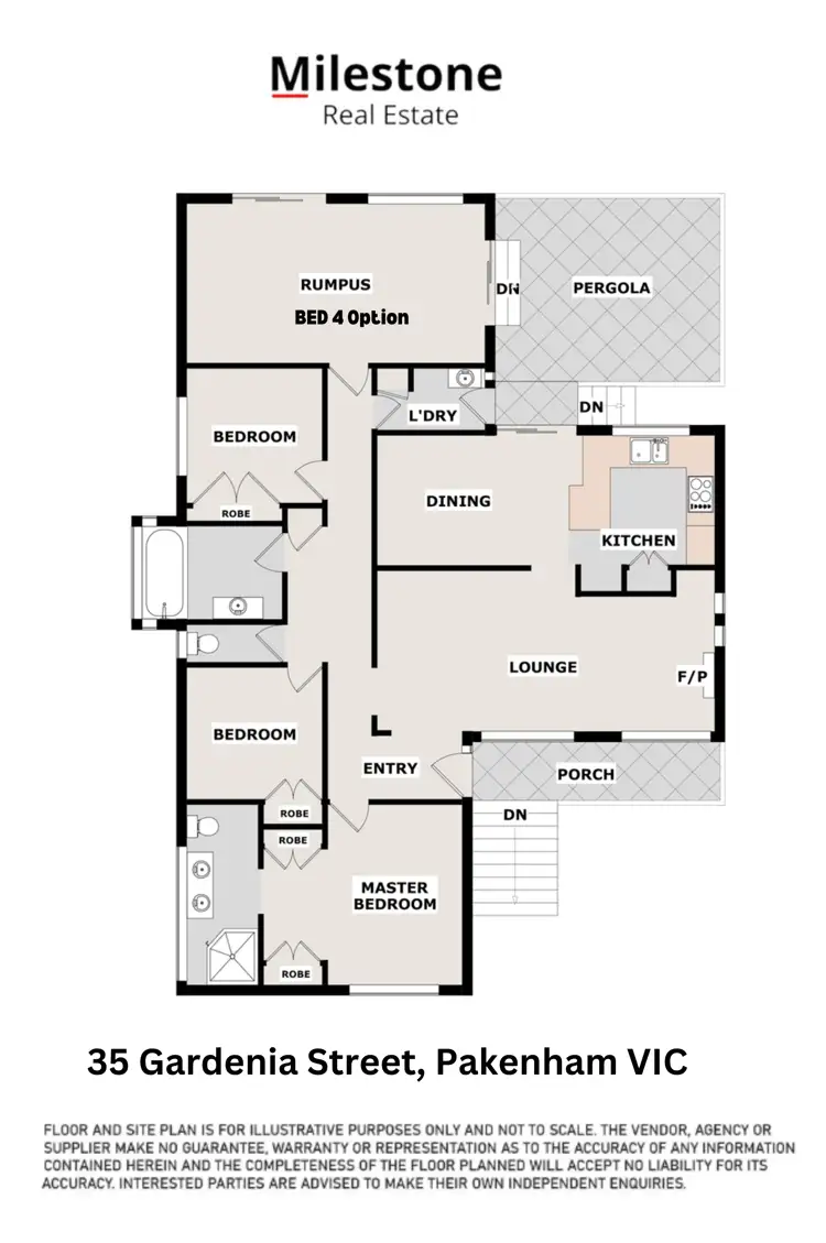 Floorplan of Homely house listing, 35 Gardenia Street, Pakenham VIC 3810