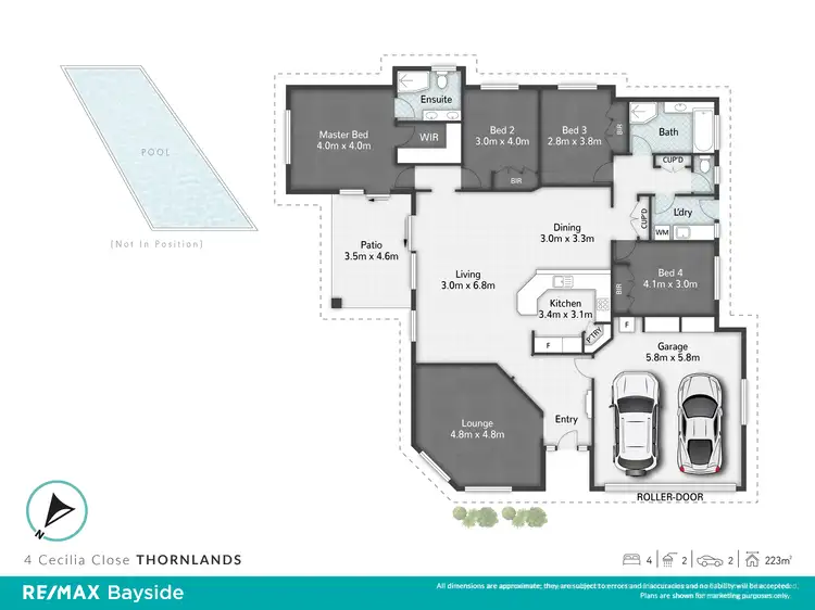 Floorplan of Homely house listing, 4 Cecilia Close, Thornlands QLD 4164