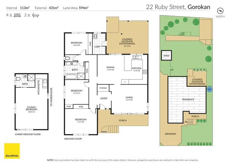 Floorplan of Homely house listing, 22 Ruby Street, Gorokan NSW 2263