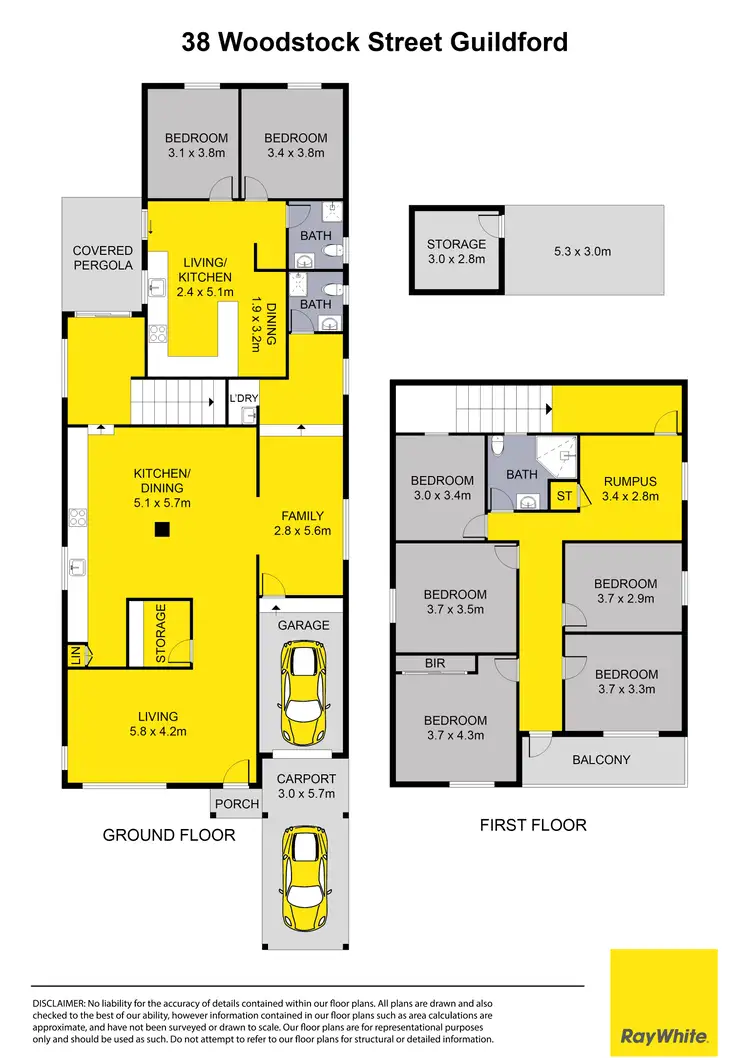 Floorplan of Homely house listing, 38 Woodstock Street, Guildford NSW 2161