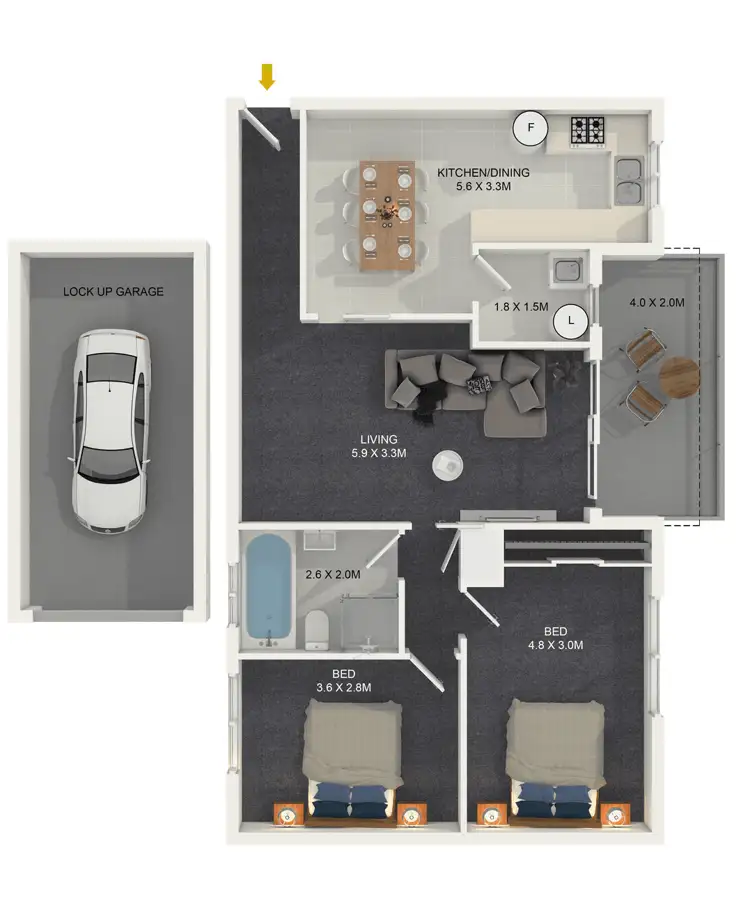 Floorplan of Homely house listing, 8/10 Paton Street, Merrylands NSW 2160