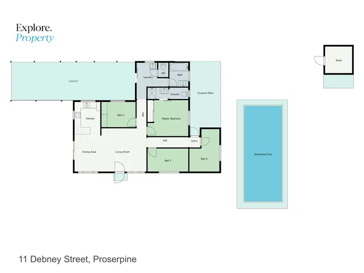 Floorplan of Homely house listing, 11 Debney Street, Proserpine QLD 4800