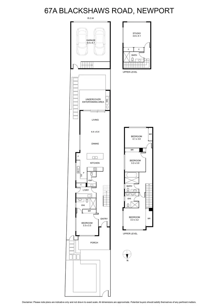 Floorplan of Homely townhouse listing, 67A Blackshaws Road, Newport VIC 3015
