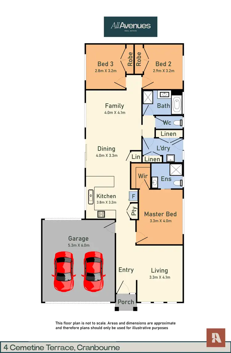 Floorplan of Homely house listing, 4 Cemetine Terrace, Cranbourne VIC 3977