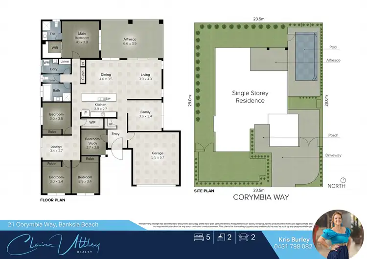 Floorplan of Homely house listing, 21 Corymbia Way, Banksia Beach QLD 4507