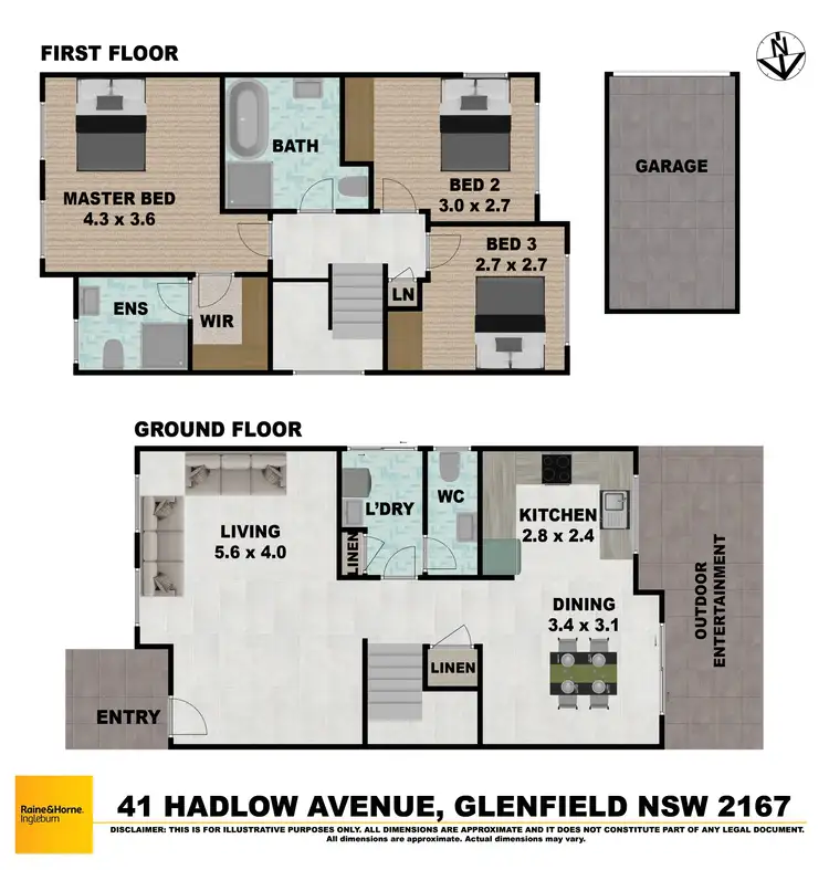 Floorplan of Homely house listing, 41 Hadlow Avenue, Glenfield NSW 2167