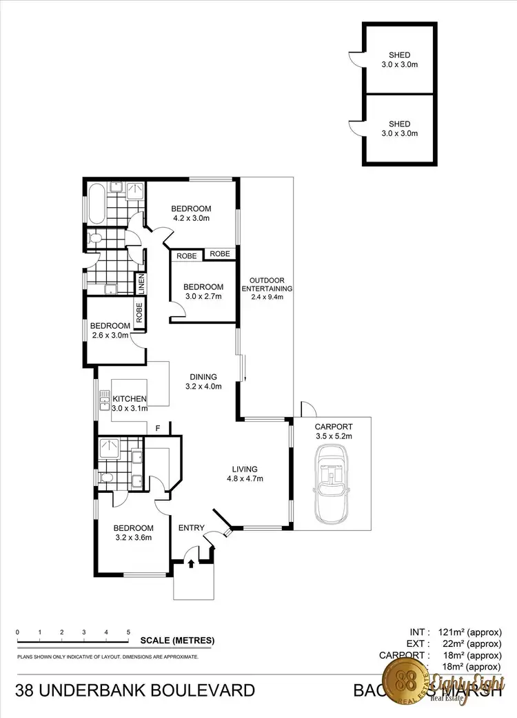 Floorplan of Homely house listing, 38 Underbank Boulevard, Bacchus Marsh VIC 3340