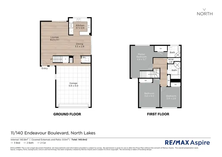Floorplan of Homely townhouse listing, 11/140 Endeavour Boulevard, North Lakes QLD 4509