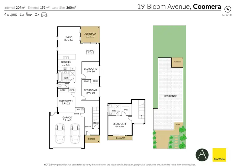 Floorplan of Homely house listing, 19 Bloom Avenue, Coomera QLD 4209