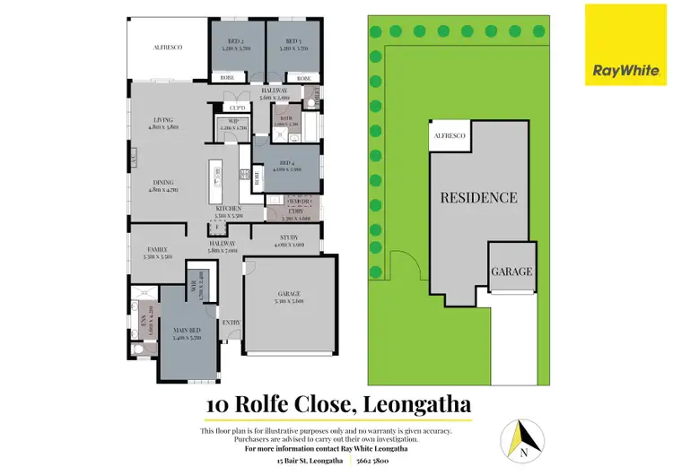 Floorplan of Homely house listing, 10 Rolfe Close, Leongatha VIC 3953