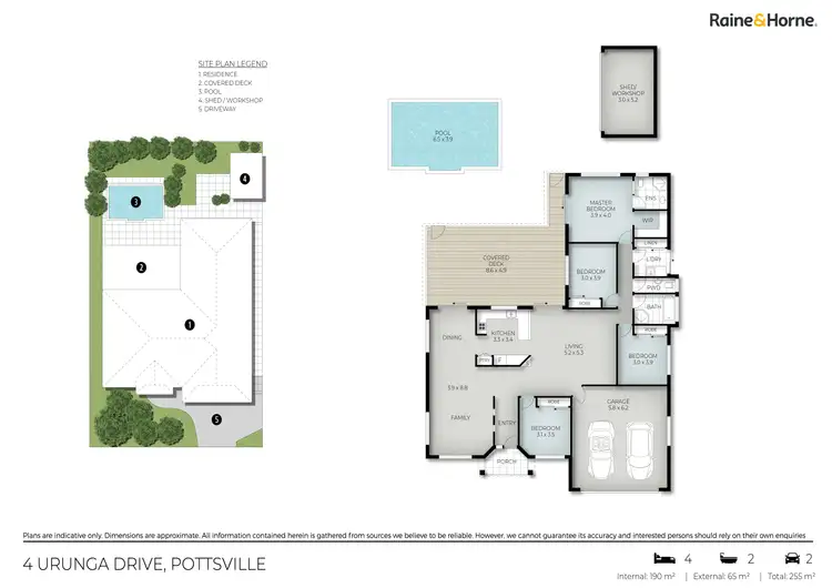 Floorplan of Homely house listing, 4 Urunga Drive, Pottsville NSW 2489