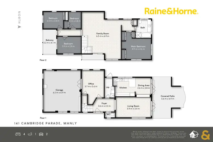 Floorplan of Homely house listing, 141 Cambridge Parade, Manly QLD 4179