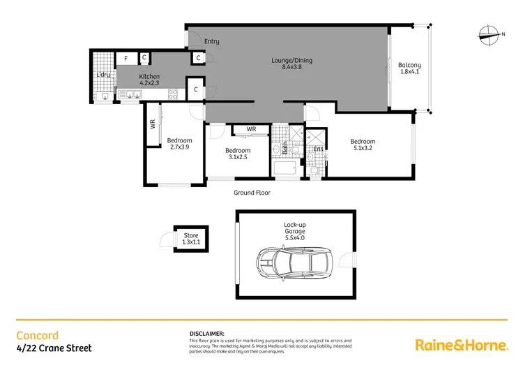 Floorplan of Homely apartment listing, 4/22-24 Crane St, Concord NSW 2137