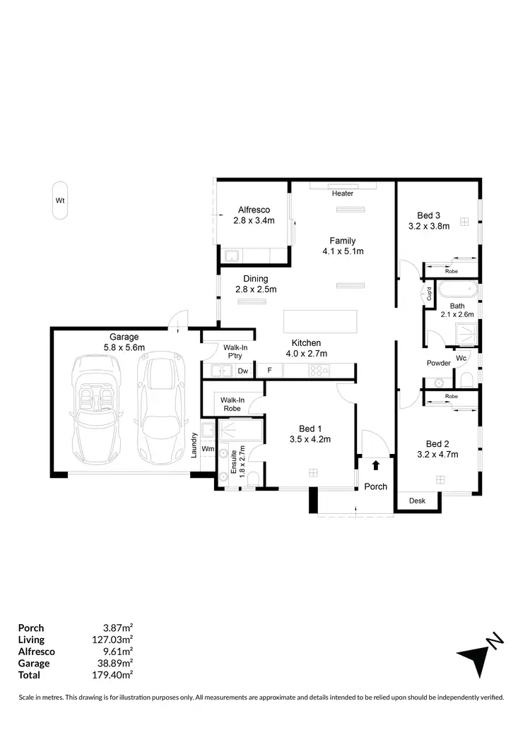 Floorplan of Homely house listing, 126 Warren Road, Modbury North SA 5092