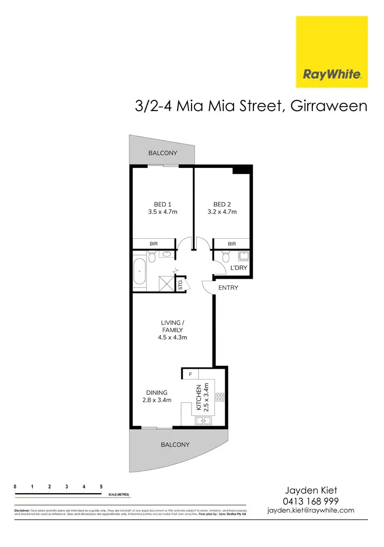 Floorplan of Homely apartment listing, 3/2-4 Mia Mia Street, Girraween NSW 2145