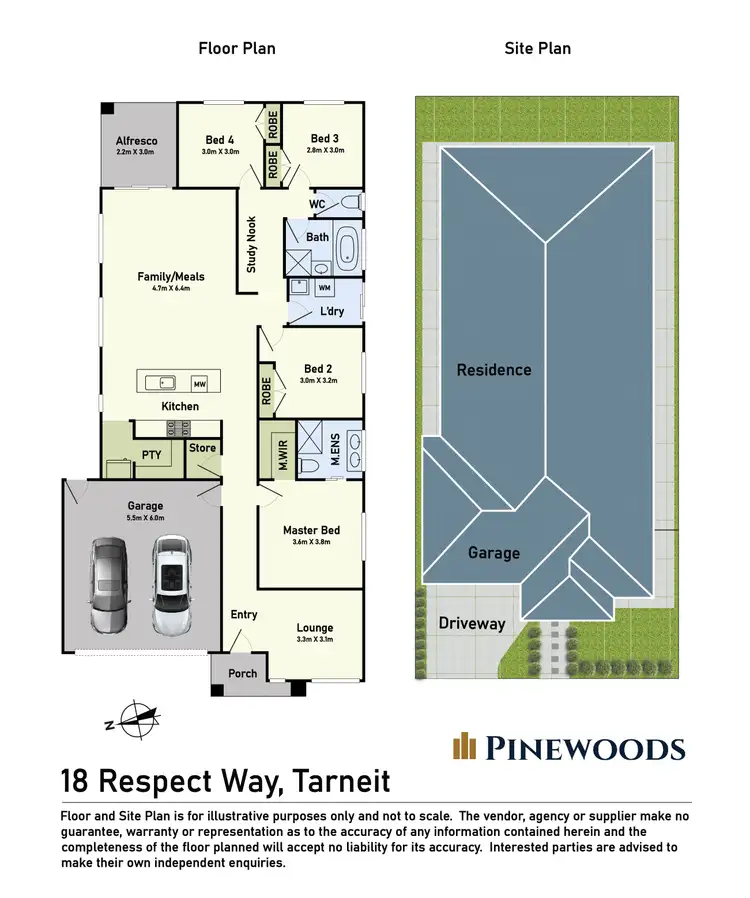 Floorplan of Homely house listing, 18 Respect Way, Tarneit VIC 3029