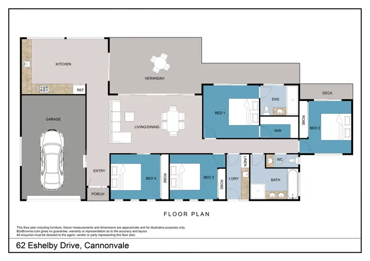 Floorplan of Homely house listing, 62 Eshelby Drive, Cannonvale QLD 4802
