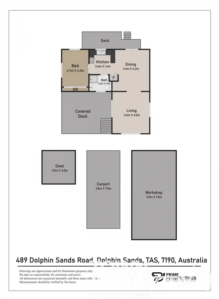 Floorplan of Homely house listing, 489 Dolphin Sands Road, Dolphin Sands TAS 7190