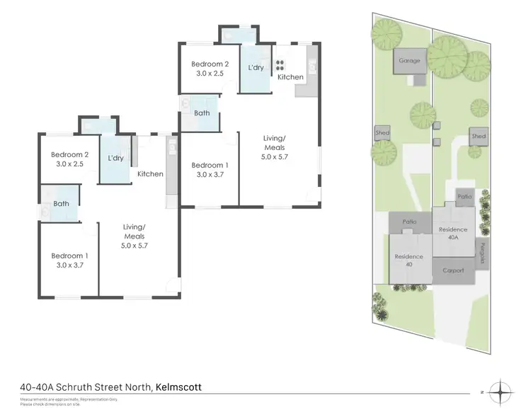 Floorplan of Homely house listing, 40A Schruth Street, Kelmscott WA 6111