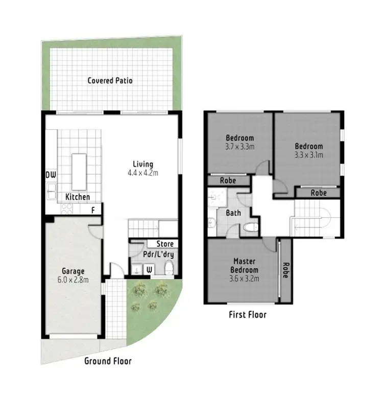 Floorplan of Homely house listing, 27/20 Huth Street, Labrador QLD 4215
