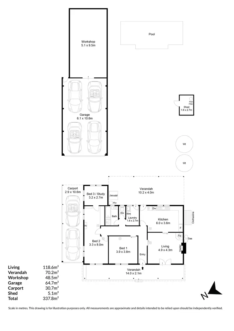 Floorplan of Homely house listing, 11 Rowland Road, Pooraka SA 5095