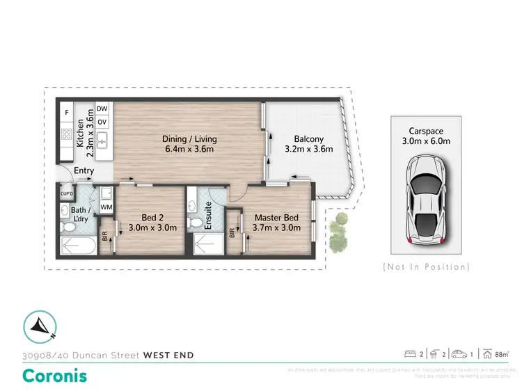 Floorplan of Homely unit listing, 30908/40 Duncan Street, West End QLD 4101
