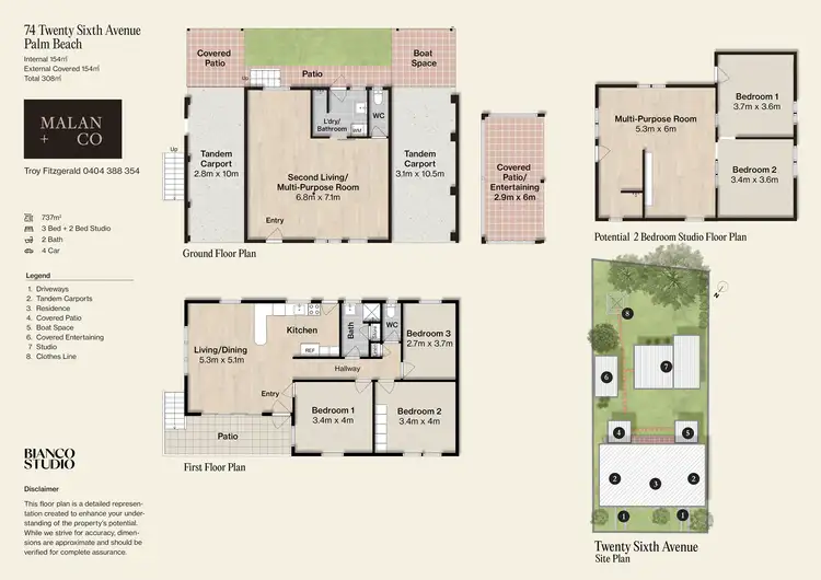 Floorplan of Homely house listing, 74 Twenty Sixth Avenue, Palm Beach QLD 4221