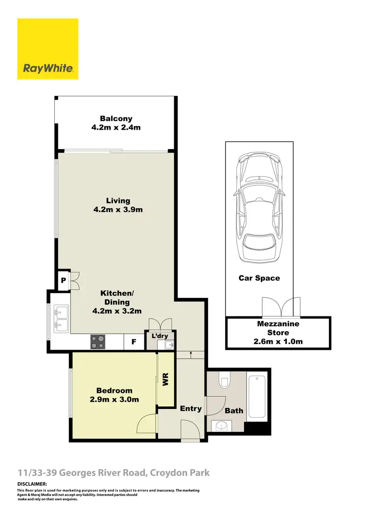 Floorplan of Homely unit listing, 11/33-39 Georges River Road, Croydon Park NSW 2133