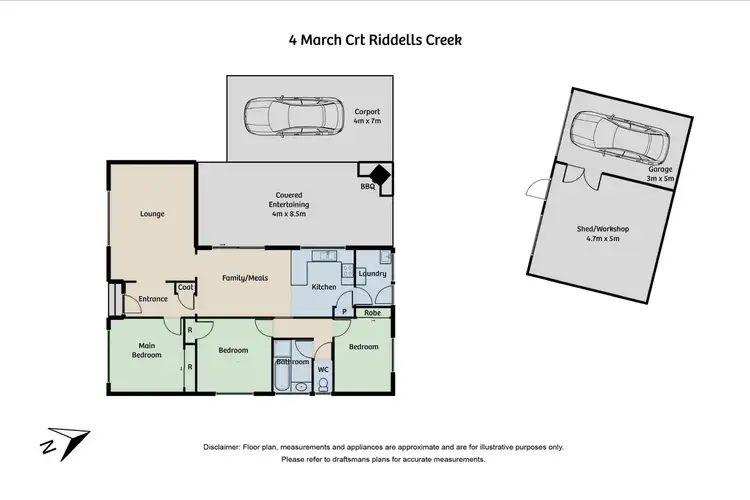 Floorplan of Homely house listing, 4 March Court, Riddells Creek VIC 3431