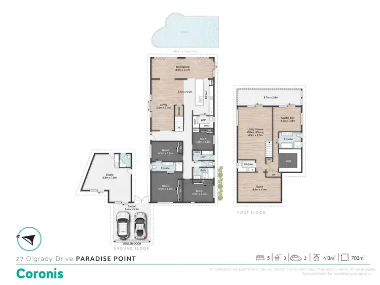 Floorplan of Homely house listing, 27 O'Grady Drive, Paradise Point QLD 4216