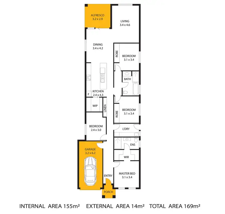 Floorplan of Homely house listing, 12A Olinda Road, Windsor Gardens SA 5087