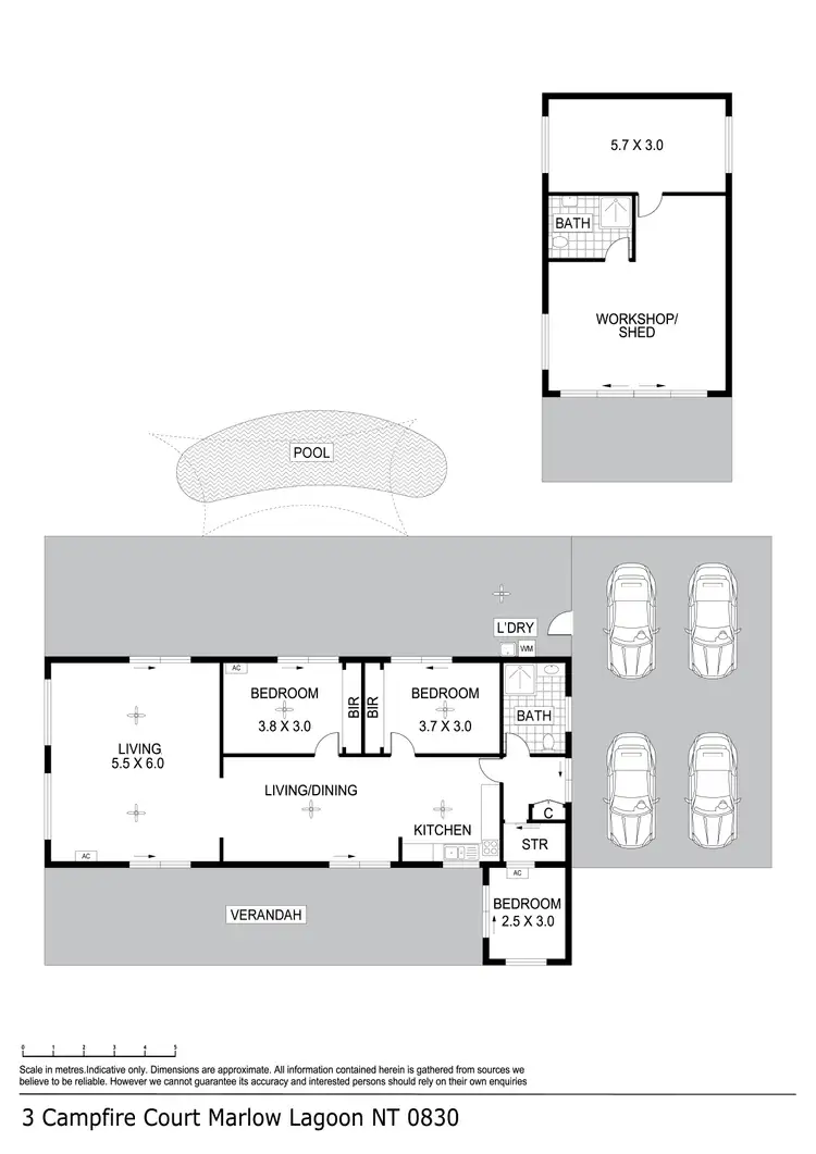 Floorplan of Homely house listing, 3 Campfire Court, Marlow Lagoon NT 830