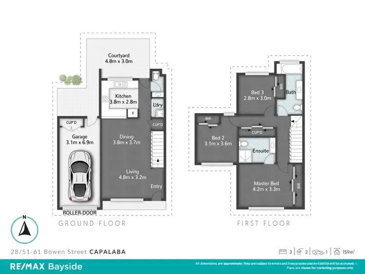 Floorplan of Homely townhouse listing, 28/51-61 Bowen Street, Capalaba QLD 4157