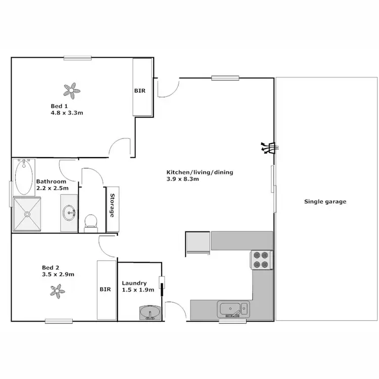 Floorplan of Homely house listing, 10/2 Duncan Avenue, Port Lincoln SA 5606