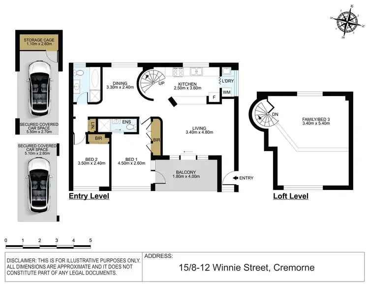 Floorplan of Homely apartment listing, 15/8-12 Winnie Street, Cremorne NSW 2090