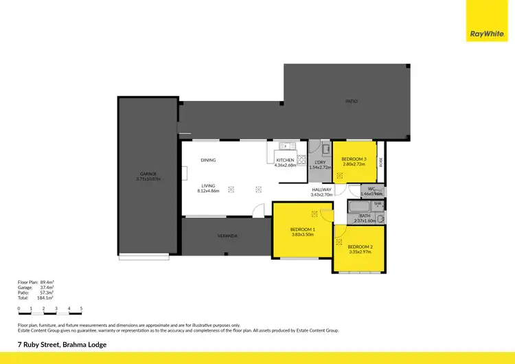 Floorplan of Homely house listing, 7 Ruby Street, Brahma Lodge SA 5109