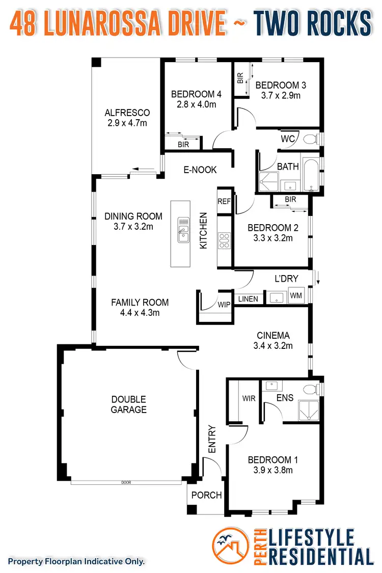 Floorplan of Homely house listing, 48 Lunarossa Drive, Two Rocks WA 6037