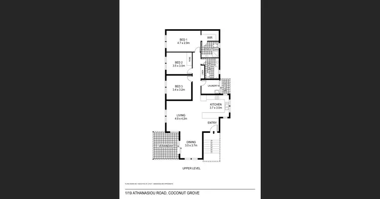 Floorplan of Homely apartment listing, 1/19 Athanasiou Road, Coconut Grove NT 810