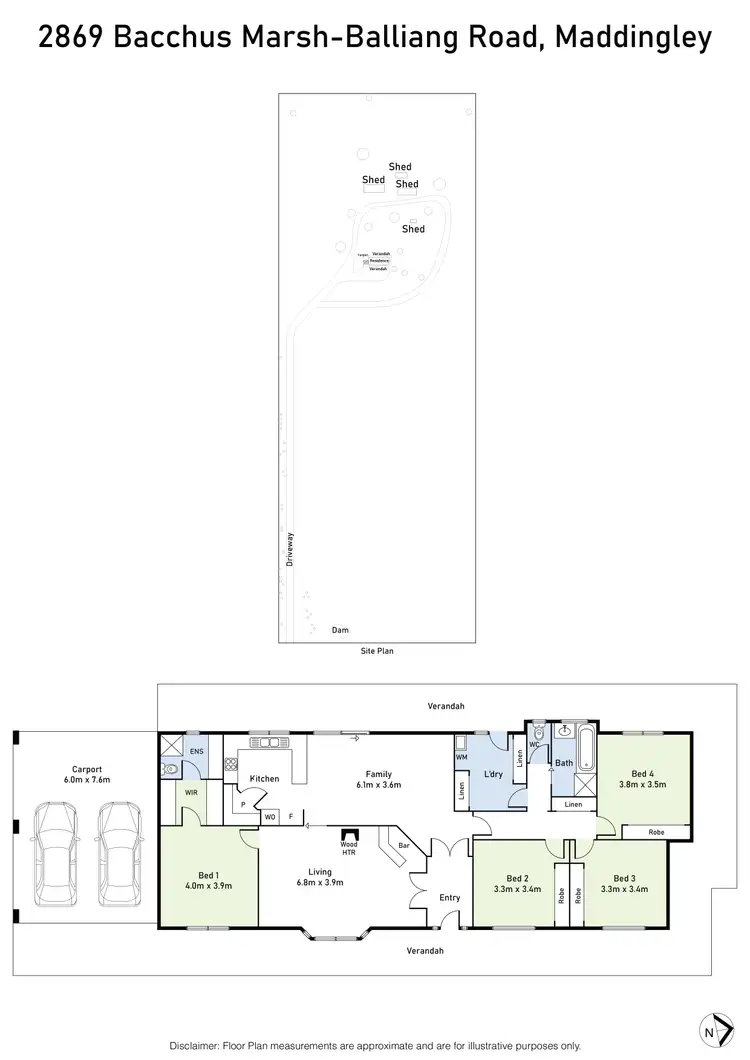 Floorplan of Homely house listing, 2869 Bacchus Marsh-Balliang Road, Maddingley VIC 3340